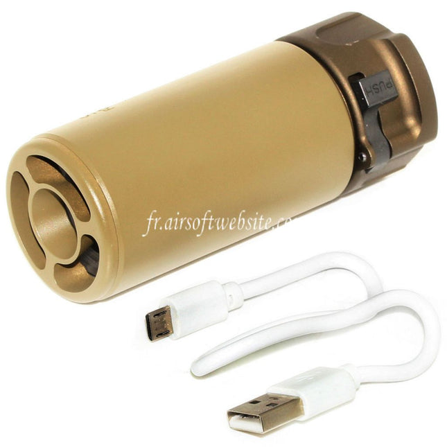 5KU 92mm Mini Silencieux avec Spitfire Traceur Convient pour -14mm CCW sens antihoraire Canon Fusil Airsoft