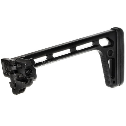 5KU 205mm Minimalist Pliable Crosse Convient pour MCX / MPX M1913 Picatinny Rail System Fusil Airsoft Noir