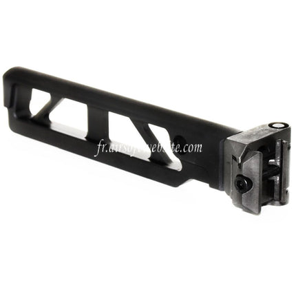 5KU 162mm ST-6 Style AR M4 Crosse avec Pliable Mech Convient pour M1913 Picatinny Rail System Fusil Airsoft Noir