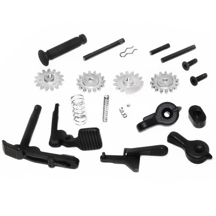 E&C 416 A5 Haut Bas Métal Boîtier Convient pour E&C Tokyo Marui 416 A5 M4 M16 Série AEG Fusil Airsoft Noir