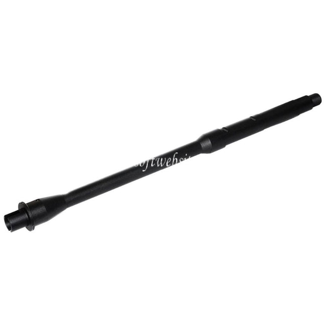 5KU 14.25/14.5 Pouces Aluminium Mid-Length Canon Extérieur -14mm CCW sens antihoraire Convient pour Tokyo Marui M4 MWS GBB Fusil Airsoft Noir