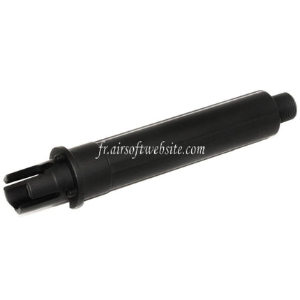 APS 5.375/5.875 Pouces Stubby Canon Extérieur -14mm CCW sens antihoraire Convient pour APS ASR Série M4 M16 AEG Fusil Airsoft Noir