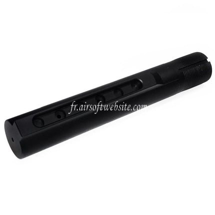 Guns Modify GM CNC Aluminum 6-Positions Crosse Buffer Tube Convient pour Tokyo Marui M4 MWS Série GBB Fusil Airsoft Noir