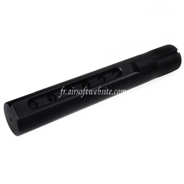 Guns Modify GM CNC Aluminum 6-Positions Crosse Buffer Tube Convient pour Tokyo Marui M4 MWS Série GBB Fusil Airsoft Noir