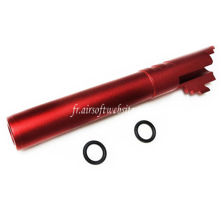 5KU 5 Pouces 123/127mm CNC Aluminium Canon Extérieur +11mm CW sens horaire Convient pour Armorer Works AW WE-TECH Tokyo Marui Hi-Capa 5.1 GBB Pistolet Airsoft