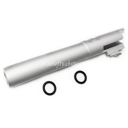 5KU 5 Pouces 123/127mm CNC Aluminium Canon Extérieur +11mm CW sens horaire Convient pour Armorer Works AW WE-TECH Tokyo Marui Hi-Capa 5.1 GBB Pistolet Airsoft