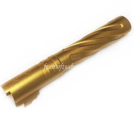 5KU 5 Pouces 123/127mm CNC Aluminium Tornade Style Spirale Canon Extérieur +11mm CW Convient pour Armorer Works AW WE-TECH Tokyo Marui Hi-Capa 5.1 GBB Pistolet Airsoft