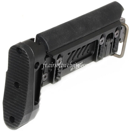 5KU PT-1 AK Side Pliable Crosse Convient pour E&L AK Série Fusil Airsoft Noir