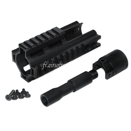 Airsoft Website CNC Aluminum 125mm 4-Côtés Rail Rail de Garde-Main Convient pour Double Bell BY-805 VFC WE-Tech Tokyo Marui SCAR Série AEG GBB Fusil