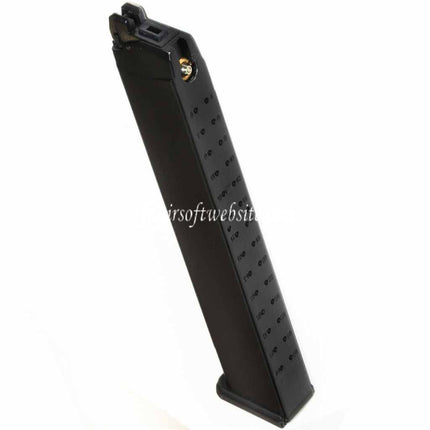 DOUBLE BELL 50 Billes Long Gaz Chargeur Convient pour G17 G18C G34 G35 G-Série GBB Pistolet Airsoft Noir