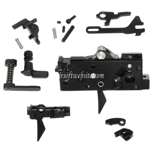 Guns Modify EVO Drop In CNC Full Acier Bas Parties G-Style Gâchette Set Convient pour GM Tokyo Marui M4 Série MWS GBB Fusil Airsoft