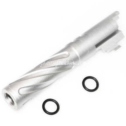 5KU 4.3 Pouces CNC Aluminium Tornade Style Spirale Canon Extérieur +11mm CW sens horaire Convient pour Tokyo Marui Hi-Capa 4.3 GBB Pistolet Airsoft