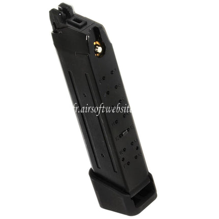 APS TTI 23 Billes Gaz Chargeur avec Thick Base Convient pour G17 G18C G-Série GBB Pistolet Airsoft Noir