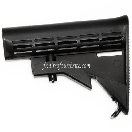 Airsoft Website 165mm Polymère Crosse Convient pour M4 M16 Série AEG Fusil Noir