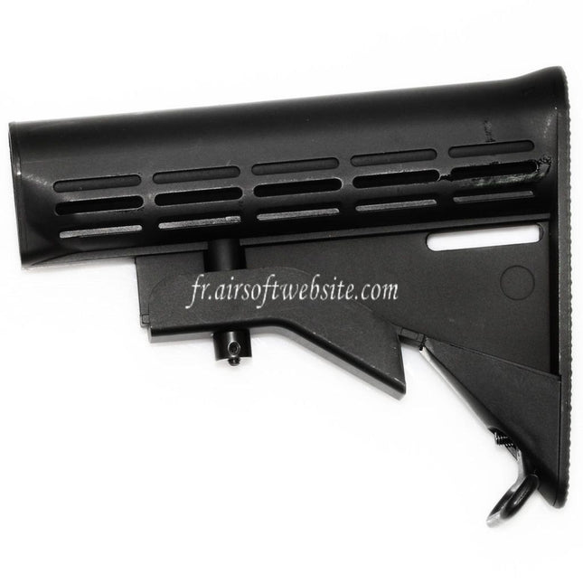 Airsoft Website 165mm Polymère Crosse Convient pour M4 M16 Série AEG Fusil Noir