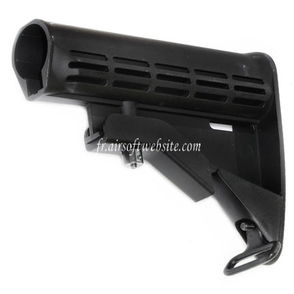 Airsoft Website 165mm Polymère Crosse Convient pour M4 M16 Série AEG Fusil Noir