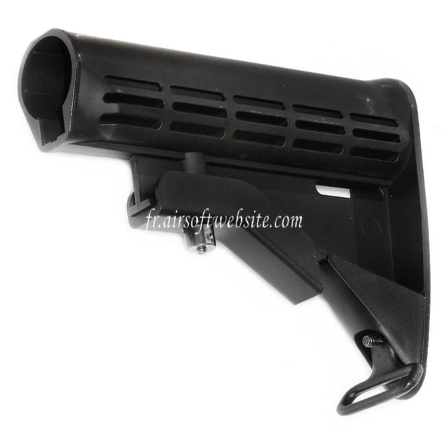Airsoft Website 165mm Polymère Crosse Convient pour M4 M16 Série AEG Fusil Noir