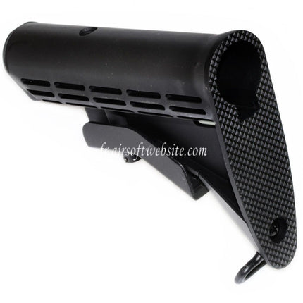 Airsoft Website 165mm Polymère Crosse Convient pour M4 M16 Série AEG Fusil Noir