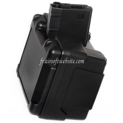 Airsoft Website 2600 Billes Électrique Chargeur Tambour Convient pour M4 M16 Série AEG Fusil Noir