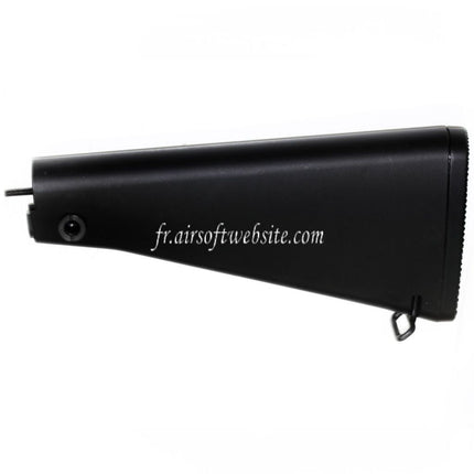 Golden Eagle Fixed Crosse Convient pour JG6601 M16A3 M4 M16 Série AEG Fusil Airsoft Noir