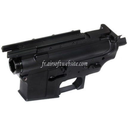 Golden Eagle Haut Bas Métal Boîtier Convient pour JG Golden Eagle Tokyo Marui M4 S-System AEG Fusil Airsoft Noir