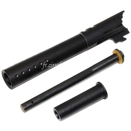 DOUBLE BELL 124mm/128mm V12 Style Canon Extérieur Set Convient pour DOUBLE BELL ARMY Tokyo Marui 1911 GBB Pistolet Airsoft