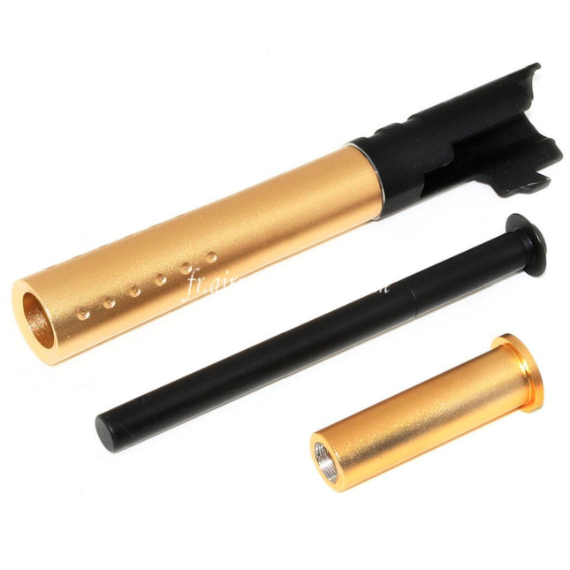 DOUBLE BELL 124mm/128mm V12 Style Canon Extérieur Set Convient pour DOUBLE BELL ARMY Tokyo Marui 1911 GBB Pistolet Airsoft