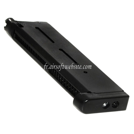 ARMY ARMAMENT 28 Billes Gaz Chargeur Convient pour ARMY R27 R28 R29 DOUBLE BELL E&C Tokyo Marui M1911 Série GBB Pistolet Airsoft Noir