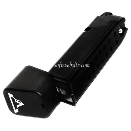 ARMY ARMAMENT 24 Billes Gaz Chargeur Thick Base Convient pour G17 G18C G34 G35 G-Série GBB Pistolet Airsoft Noir