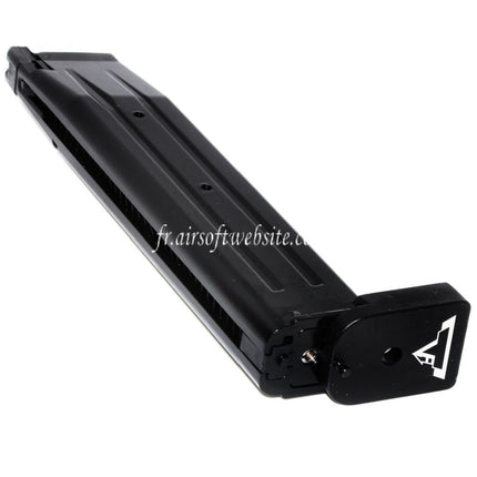 ARMY ARMAMENT 50 Billes Gaz Chargeur Long Type Convient pour Hi-Capa Série GBB Pistolet Airsoft Noir