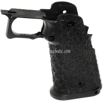ARMY ARMAMENT Poisson Écaille Pointillé Pistolet Poignée Le Châssis Convient pour R601 TTI Combat Master EMG AW WE Tokyo Marui Hi-Capa Série GBB Pistolet Airsoft Noir