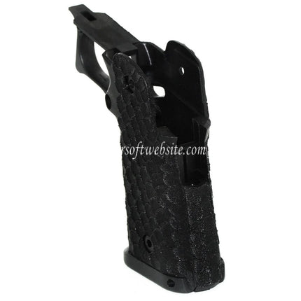 ARMY ARMAMENT Poisson Écaille Pointillé Pistolet Poignée Le Châssis Convient pour R601 TTI Combat Master EMG AW WE Tokyo Marui Hi-Capa Série GBB Pistolet Airsoft Noir