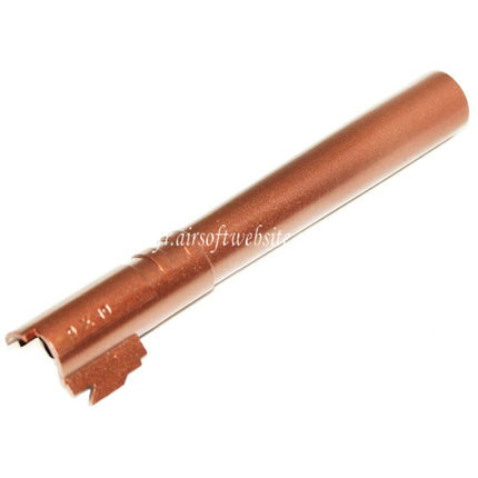 Airsoft Website 133mm/136mm Canon Extérieur -12mm CCW sens antihoraire Convient pour ARMY ARMAMENT R601 TTI Combat Master Tokyo Marui Hi-Capa Série GBB Pistolet Bronze