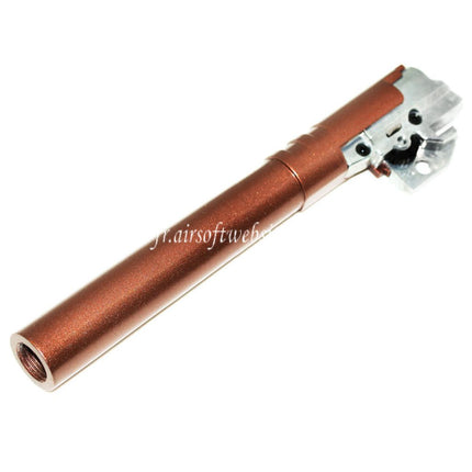 Airsoft Website 133mm/136mm Canon Interne Extérieur Hop Up Set -12mm CCW sens antihoraire Convient pour ARMY ARMAMENT R601 TTI Combat Master Tokyo Marui Hi-Capa Série GBB Pistolet Bronze