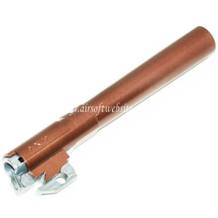 Airsoft Website 133mm/136mm Canon Interne Extérieur Hop Up Set -12mm CCW sens antihoraire Convient pour ARMY ARMAMENT R601 TTI Combat Master Tokyo Marui Hi-Capa Série GBB Pistolet Bronze