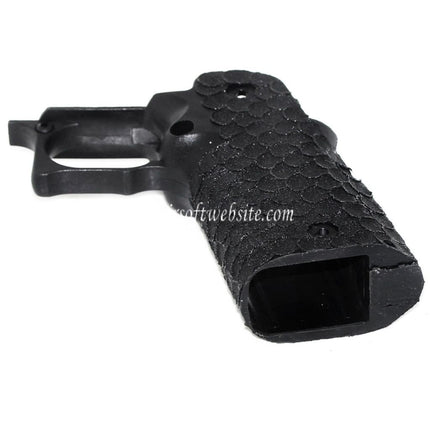 ARMY ARMAMENT Poisson Écaille Pointillé Pistolet Poignée Le Châssis Convient pour R607 DVC Carry EMG AW WE Tokyo Marui Hi-Capa Série GBB Pistolet Airsoft Noir