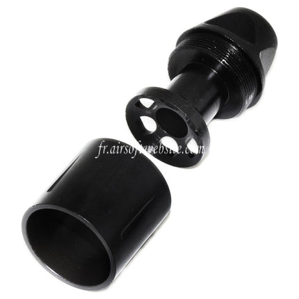 5KU 51mm SLR Style Frein de Bouche Convient pour -14mm CCW sens antihoraire Canon Fusil Airsoft Noir