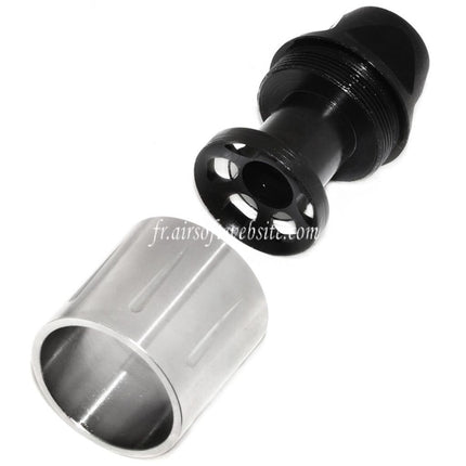 5KU 51mm SLR Style Frein de Bouche Convient pour -14mm CCW sens antihoraire Canon Fusil Airsoft Noir