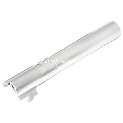 E&C 5 Pouces 123/127mm Acier Canon Extérieur +12mm CW sens horaire Convient pour E&C Tokyo Marui Hi-Capa 5.1 Série GBB Pistolet Airsoft Argent