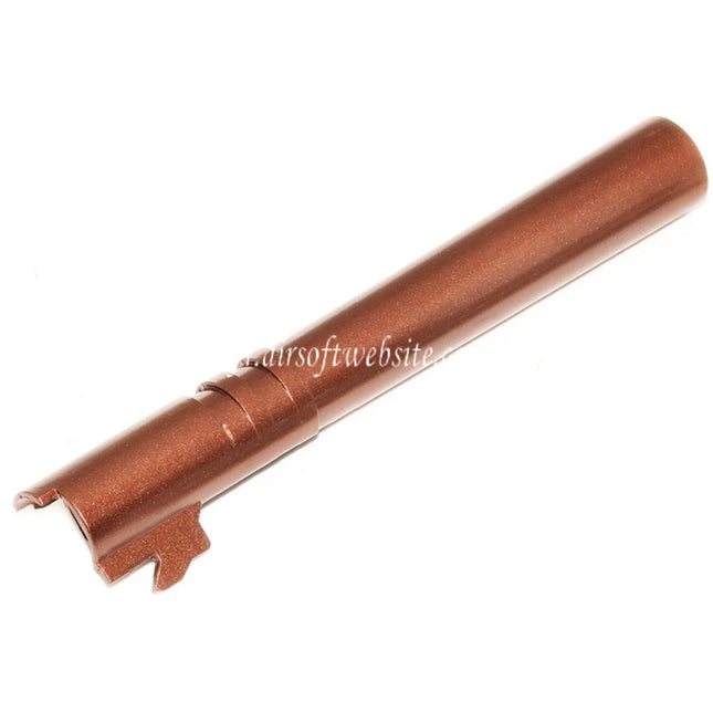 E&C 134/138mm Acier Canon Extérieur +12mm CW sens horaire Convient pour E&C Tokyo Marui Hi-Capa Combat Master Série GBB Pistolet Airsoft Bronze