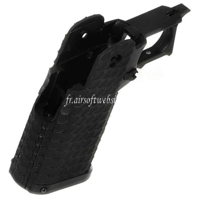 E&C Polymère Pistolet Poignée Le Châssis Ensemble Convient pour E&C Tokyo Marui Hi-Capa Série GBB Pistolet Airsoft Noir
