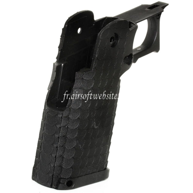 E&C Combat Master Polymère Pistolet Poignée Le Châssis Convient pour E&C Tokyo Marui Hi-Capa Série GBB Pistolet Airsoft Noir