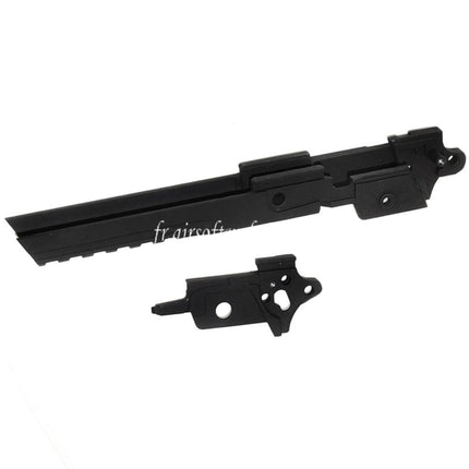 E&C Milieu Châssis avec Sous les rails Convient pour E&C Tokyo Marui Hi-Capa 5.1 Série GBB Pistolet Airsoft