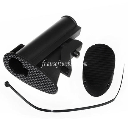 Mad Dog Classic Car-15 Butt Crosse avec Extender Recul Pad et Zip Tie Noir