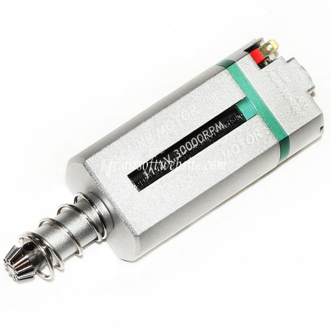 SOLINK Ultra-Mince Sans Balai Super Couple élevé Moteur (Long Axe) 11.1V 30000RPM Convient pour M4 M16 MP5 G3 P90 Série V2 Vitesse Boîte AEG Fusil Airsoft