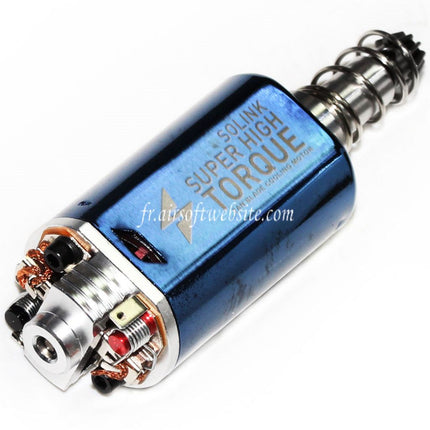 SOLINK Super Couple élevé Moteur (Long Axe) 11.1V 32000RPM Convient pour M4 M16 MP5 G3 P90 Série V2 Vitesse Boîte AEG Fusil Airsoft