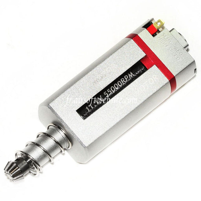 SOLINK Ultra-Mince Sans Balai Super Grande Vitesse Moteur (Long Axe) 11.1V 55000RPM Convient pour M4 M16 MP5 G3 P90 Série V2 Vitesse Boîte AEG Fusil Airsoft