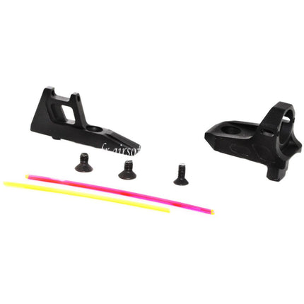 5KU Fibre Optique Ghost Ring Guidon Hausse Set Convient pour ACTION ARMY AAP01 GBB Pistolet Airsoft