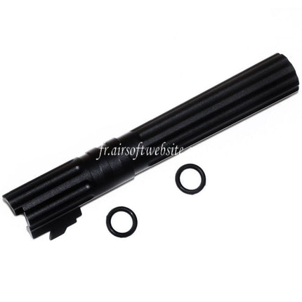 5KU 5 Pouces 123/127mm CNC Aluminium Canon Extérieur +11mm CW sens horaire Convient pour Armorer Works AW WE-TECH Tokyo Marui Hi-Capa 5.1 GBB Pistolet Airsoft