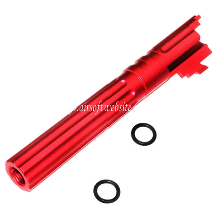 5KU 5 Pouces 123/127mm CNC Aluminium Canon Extérieur +11mm CW sens horaire Convient pour Armorer Works AW WE-TECH Tokyo Marui Hi-Capa 5.1 GBB Pistolet Airsoft